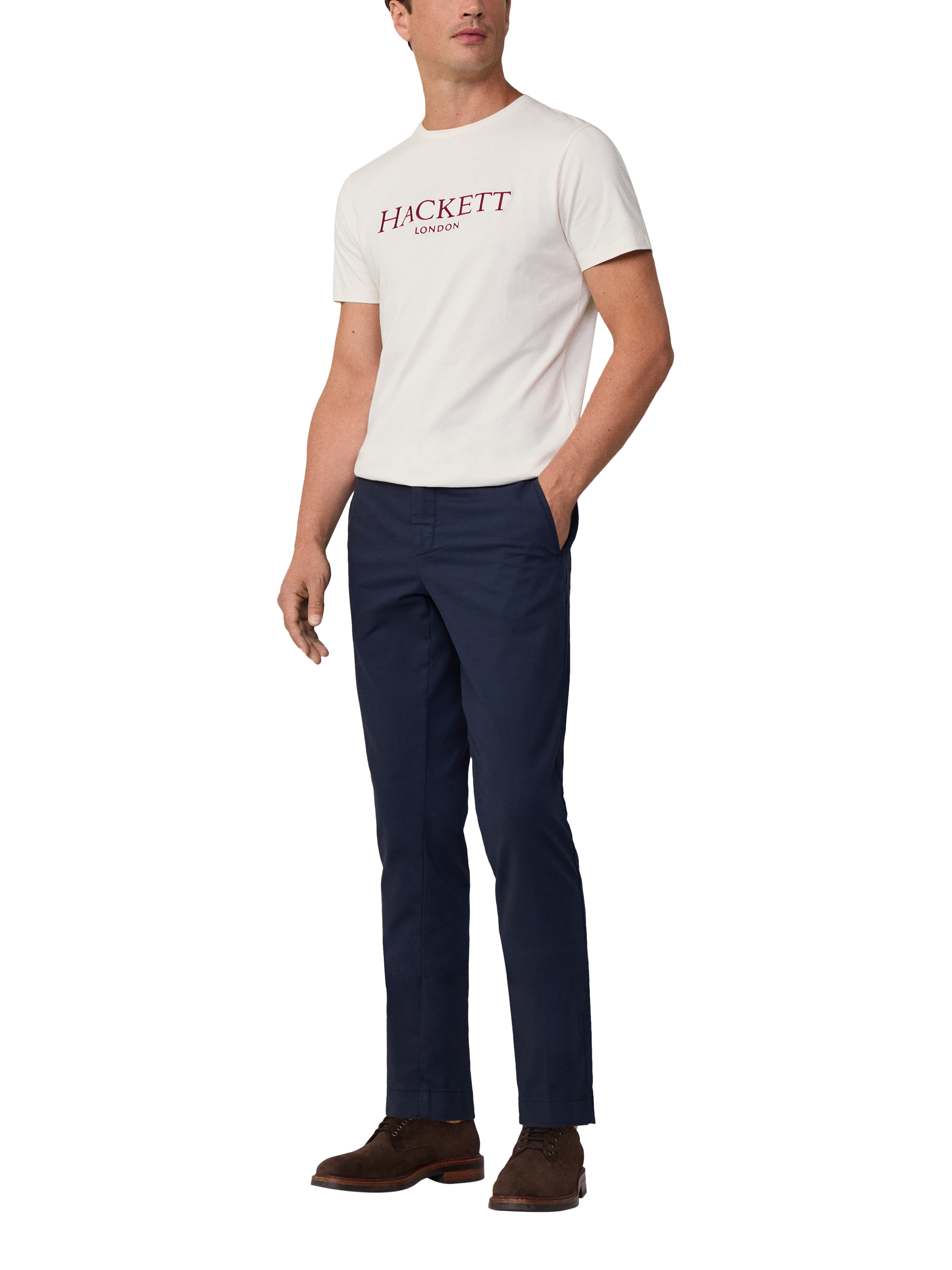 Hackett London Classic Fit Heritage T-Shirt, Winter White
