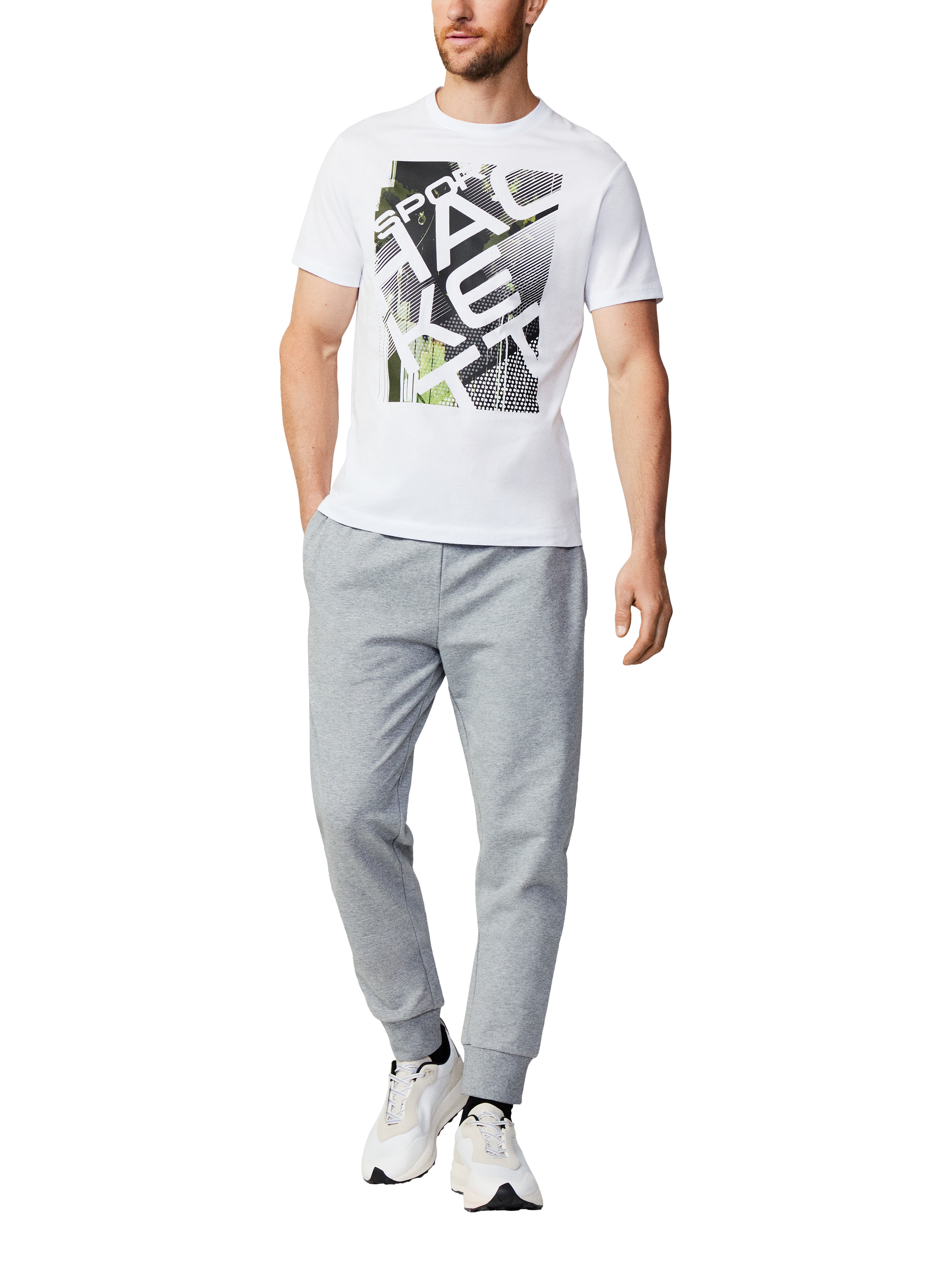 Hackett London Sport Cotton Classic Fit T-Shirt, White