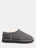 HUSH Padded Collar Shearling Slippers, Grey