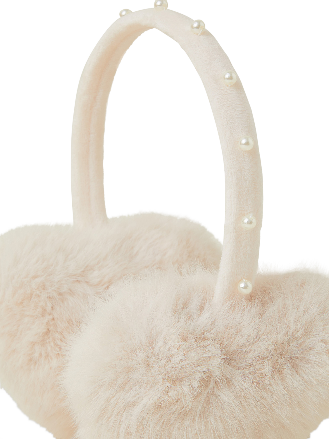 Product image 2 of 2, which shows Angels by Accessorize Kids' Sparkle Earmuffs, Ivory