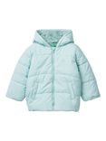 Benetton Kids' Faux Fur Lined Puffer Jacket