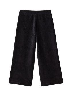 Benetton Kids' Chenille Wide Leg Joggers - view 2, Black