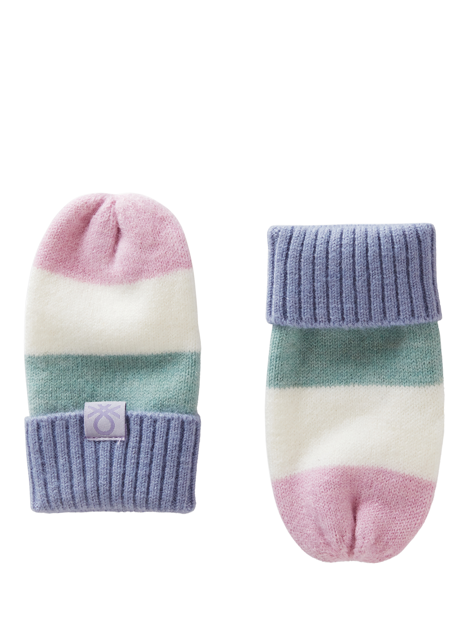 Benetton Kids' Stripe Mittens, Multi