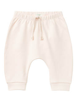 Benetton Baby Stretch Fleece Elasticated Waist Joggers, Light Powder, Light Powder