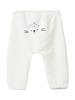 Benetton Baby Chenille Stripe Joggers, Off White - view 2, Off White