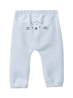 Benetton Baby Stripe Joggers, Light Powder Blue - view 2, Light Blue Powder