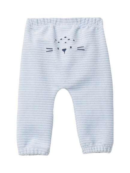 Benetton Baby Stripe Joggers, Light Powder Blue - view 2, Light Blue Powder