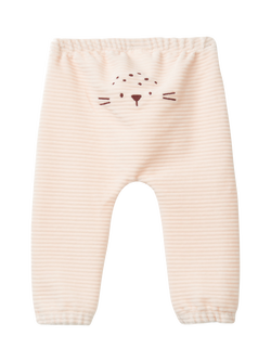Benetton Baby Chenille Stripe Joggers, Light Powder - view 2, Light Powder