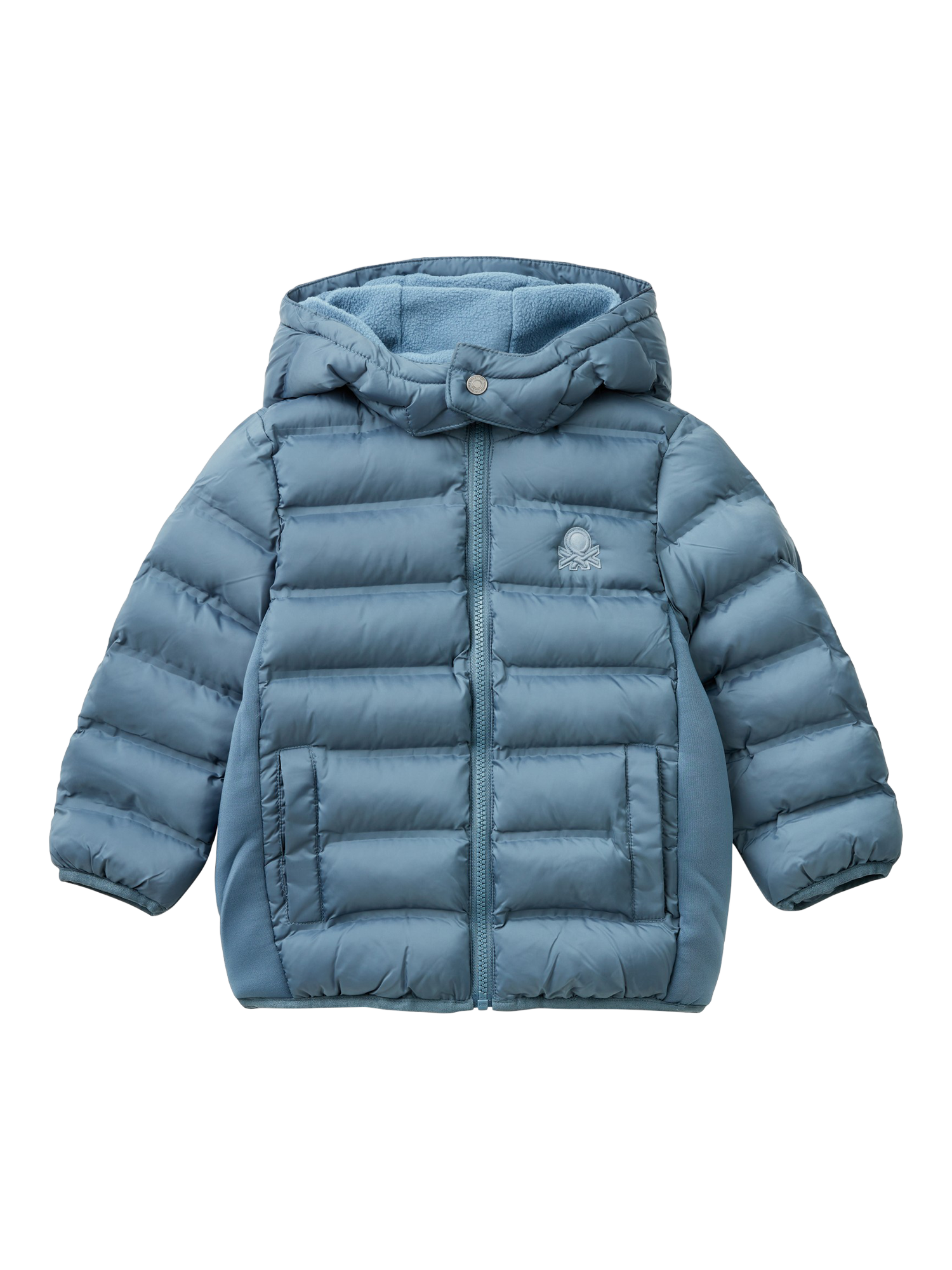 Benetton Kids' Eco Feather Padded Jacket, Air Force Blue