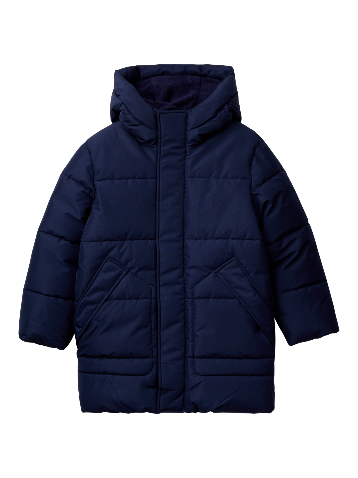 Benetton Kids' Eco Feather Padded Jacket, Night Blue