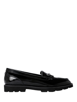 Carvela Crown Patent Flatform Loafers, Black, Black