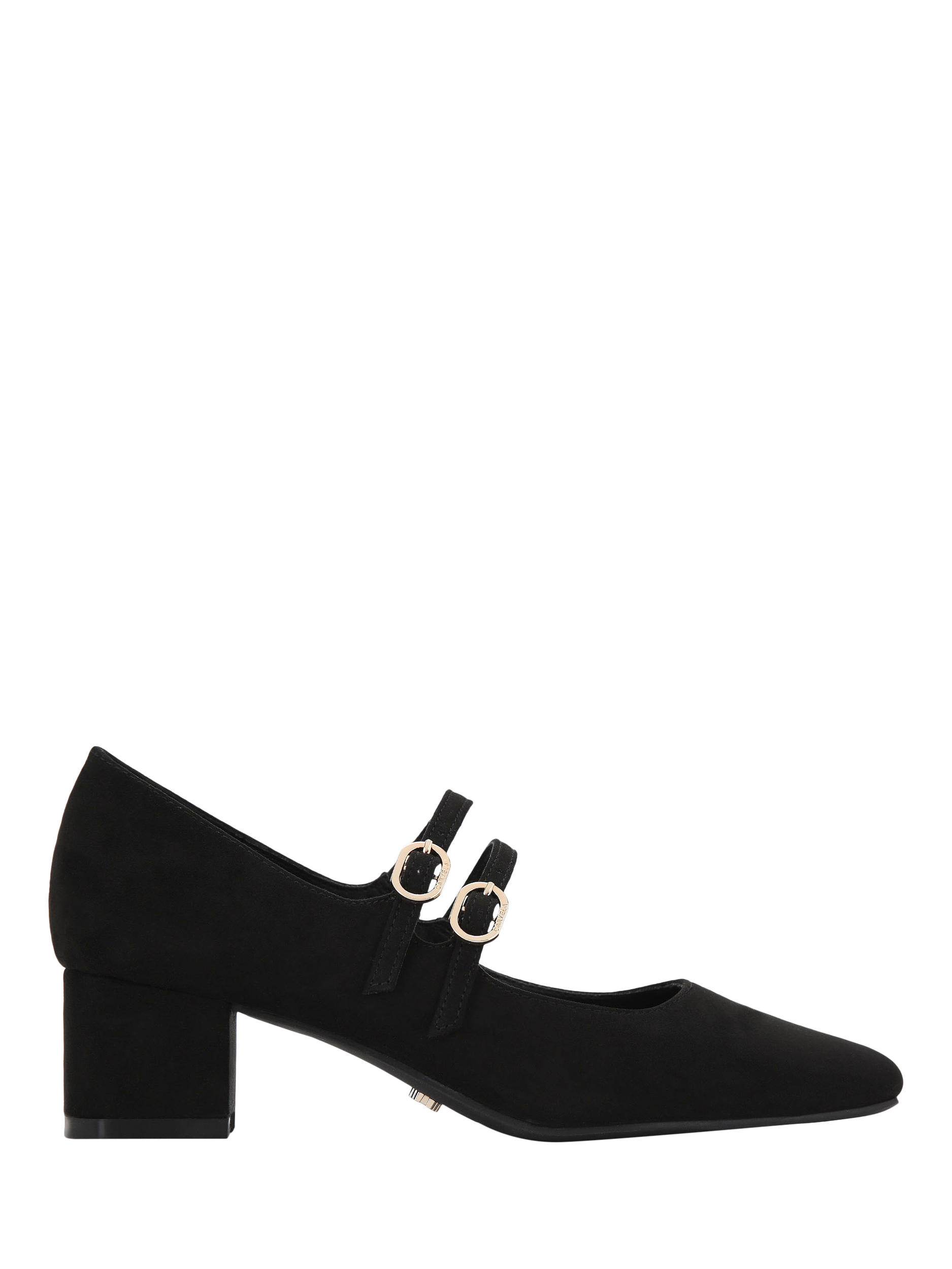 Carvela Harp Block Heel Mary Jane Court Shoes, Black