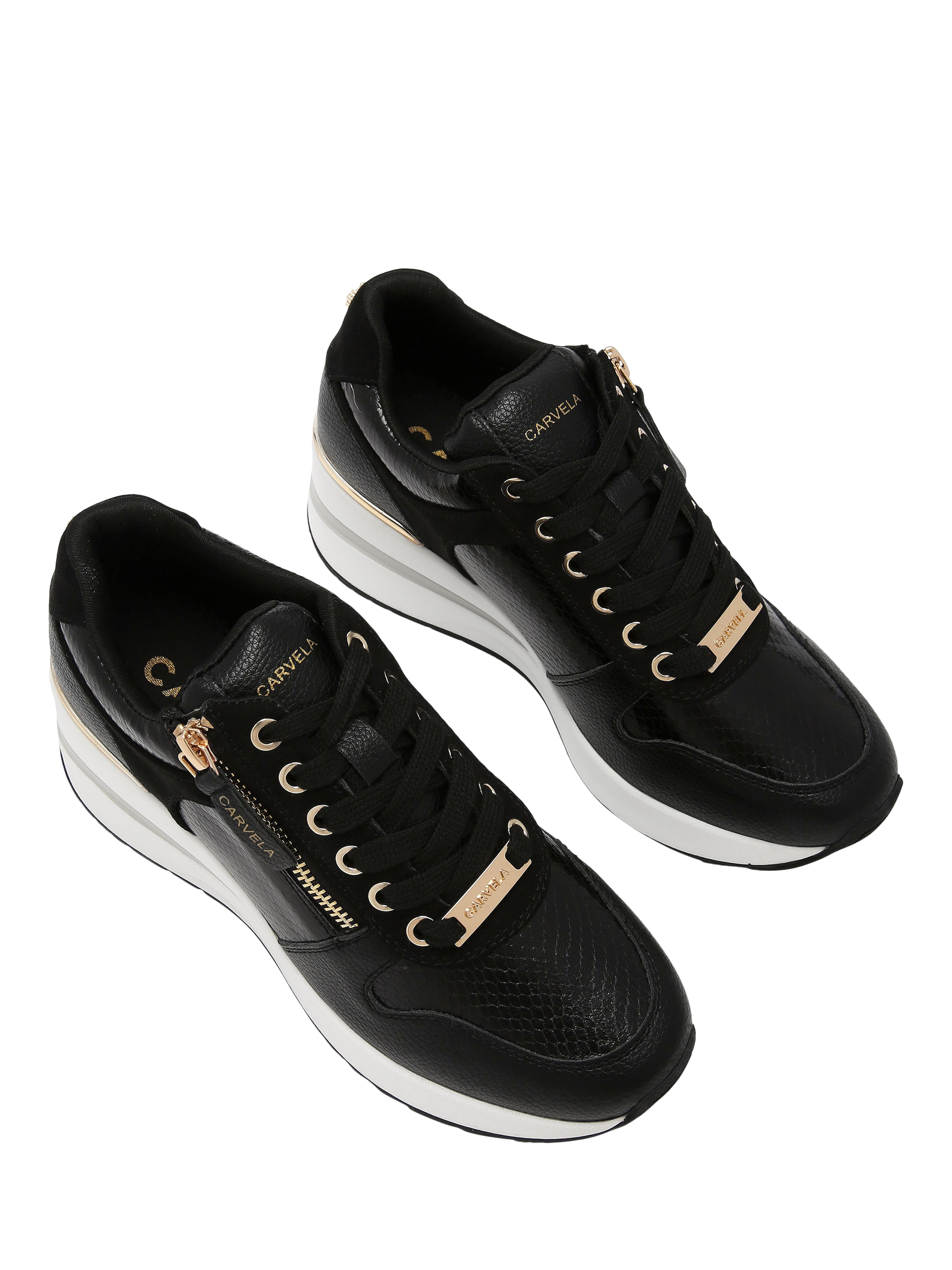 Carvela jazz trainers black online