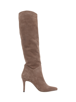 Jones Bootmaker Luz Suede Knee High Boots, Beige