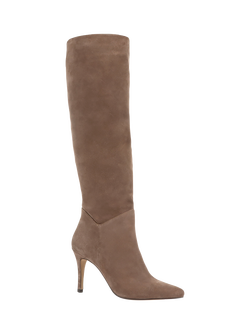 Jones Bootmaker Luz Suede Knee High Boots - view 2, Beige
