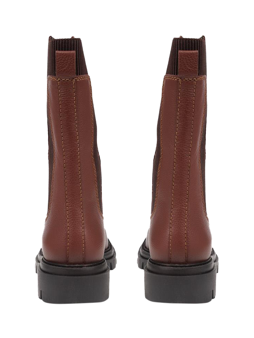 Product image 3 of 5, which shows Jones Bootmaker Malena Leather Calf Boots, Brown, 4