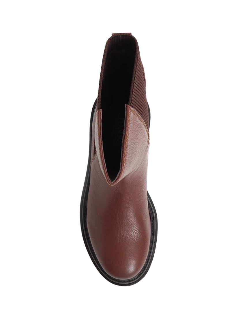 Product image 4 of 5, which shows Jones Bootmaker Malena Leather Calf Boots, Brown, 4