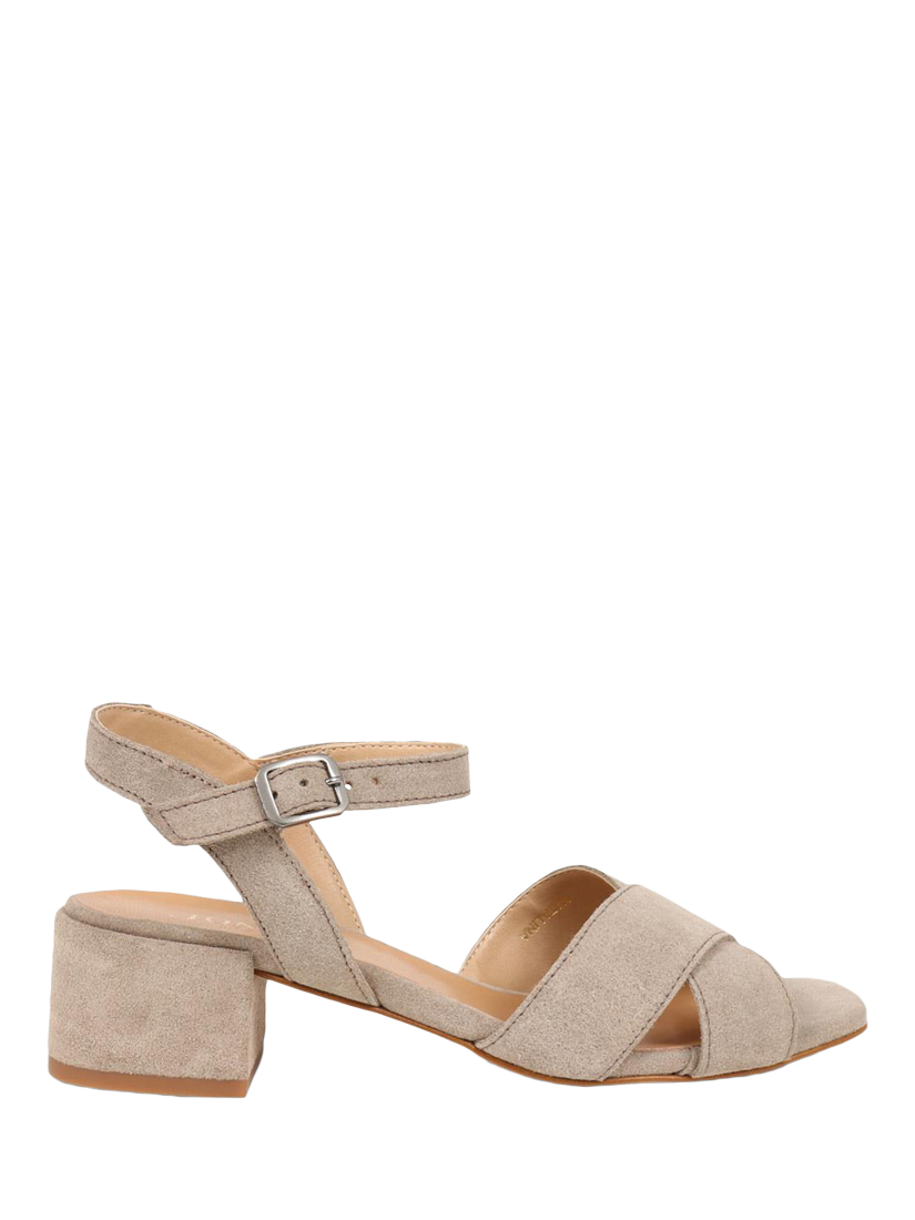 Product image 1 of 5, which shows Jones Bootmaker Katalina Suede Heeled Sandals, Taupe, 5