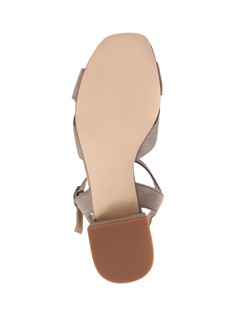 Product image 5 of 5, which shows Jones Bootmaker Katalina Suede Heeled Sandals, Taupe, 5