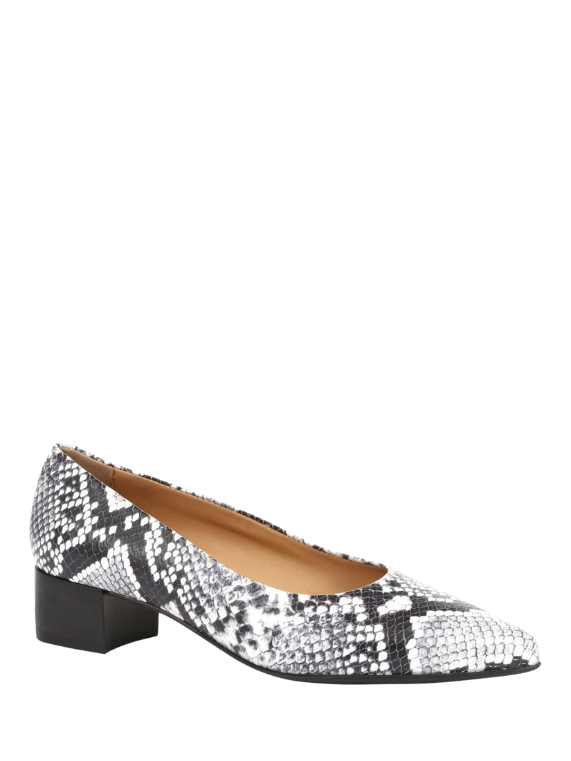 Product image 2 of 5, which shows Jones Bootmaker Laurie Heeled Court Shoes, Beige, 5