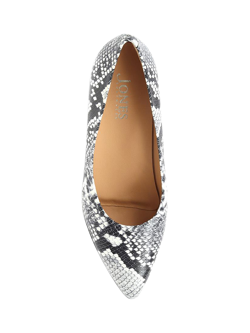 Product image 4 of 5, which shows Jones Bootmaker Laurie Heeled Court Shoes, Beige, 5