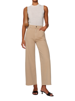 DL1961 Hepburn High Rise Wide Leg Jeans, Light Brown, Light Brown