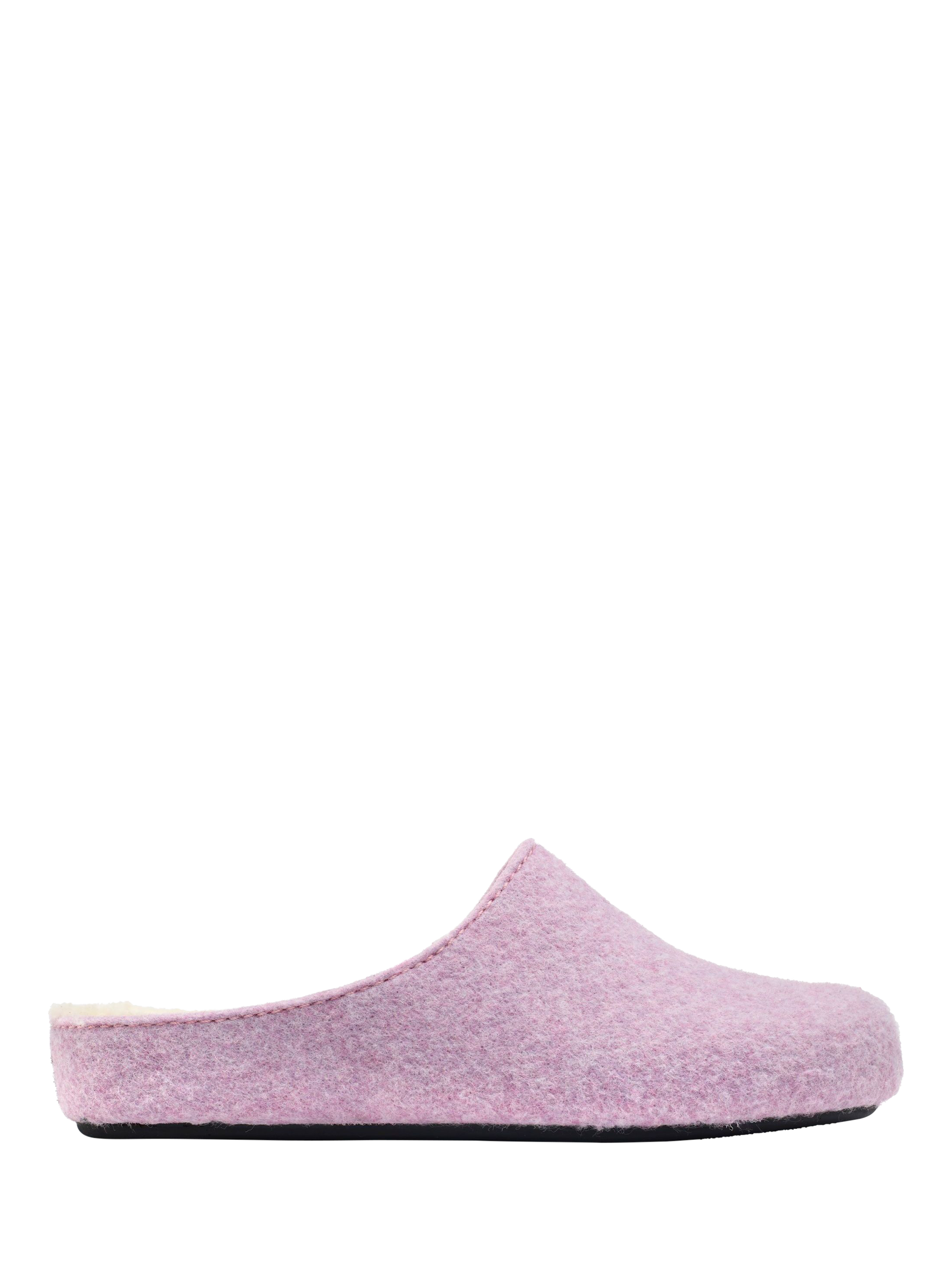 Product image 1 of 4, which shows V.GAN Vegan Date Mule Slippers, Pink, 3