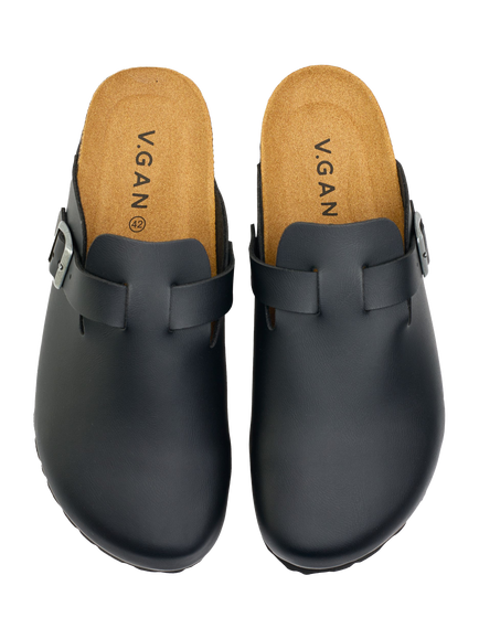 V.GAN Vegan Taro Footbed Mules - view 2, Black
