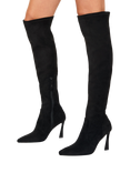KG Kurt Geiger Sweetie Suede Over the Knee Boots, Black
