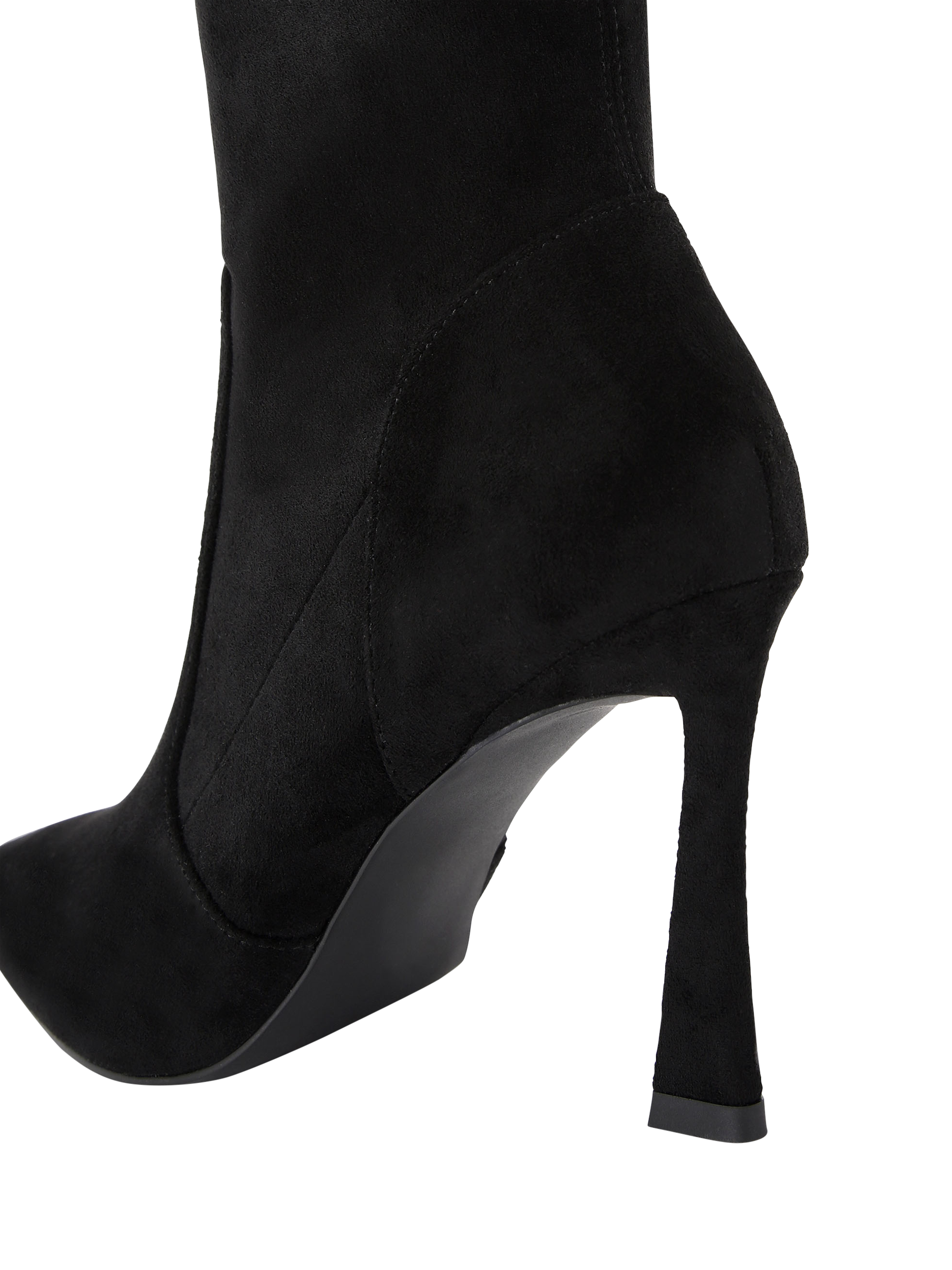 Product image 5 of 5, which shows KG Kurt Geiger Sweetie Suede Over the Knee Boots, Black, 3
