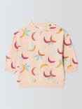 John Lewis Baby Bananas Print Sweatshirt, Multi