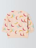 John Lewis Baby Bananas Print Sweatshirt, Multi