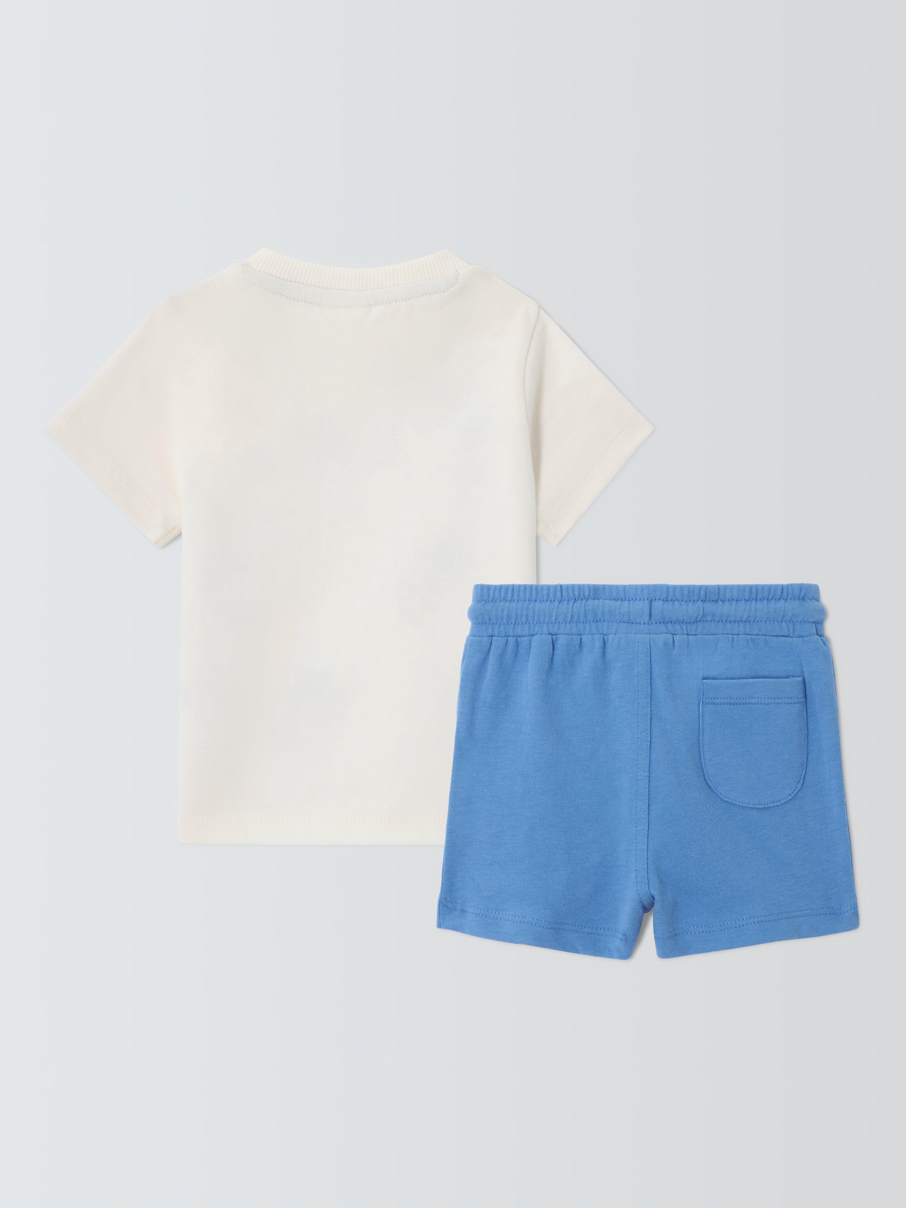 Product image 2 of 3, which shows John Lewis Baby Pineapple T-Shirt and Shorts Set, Multi, 0-3 months