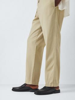 John Lewis Cornell Leather Backless Loafers, Black - view 2, Black