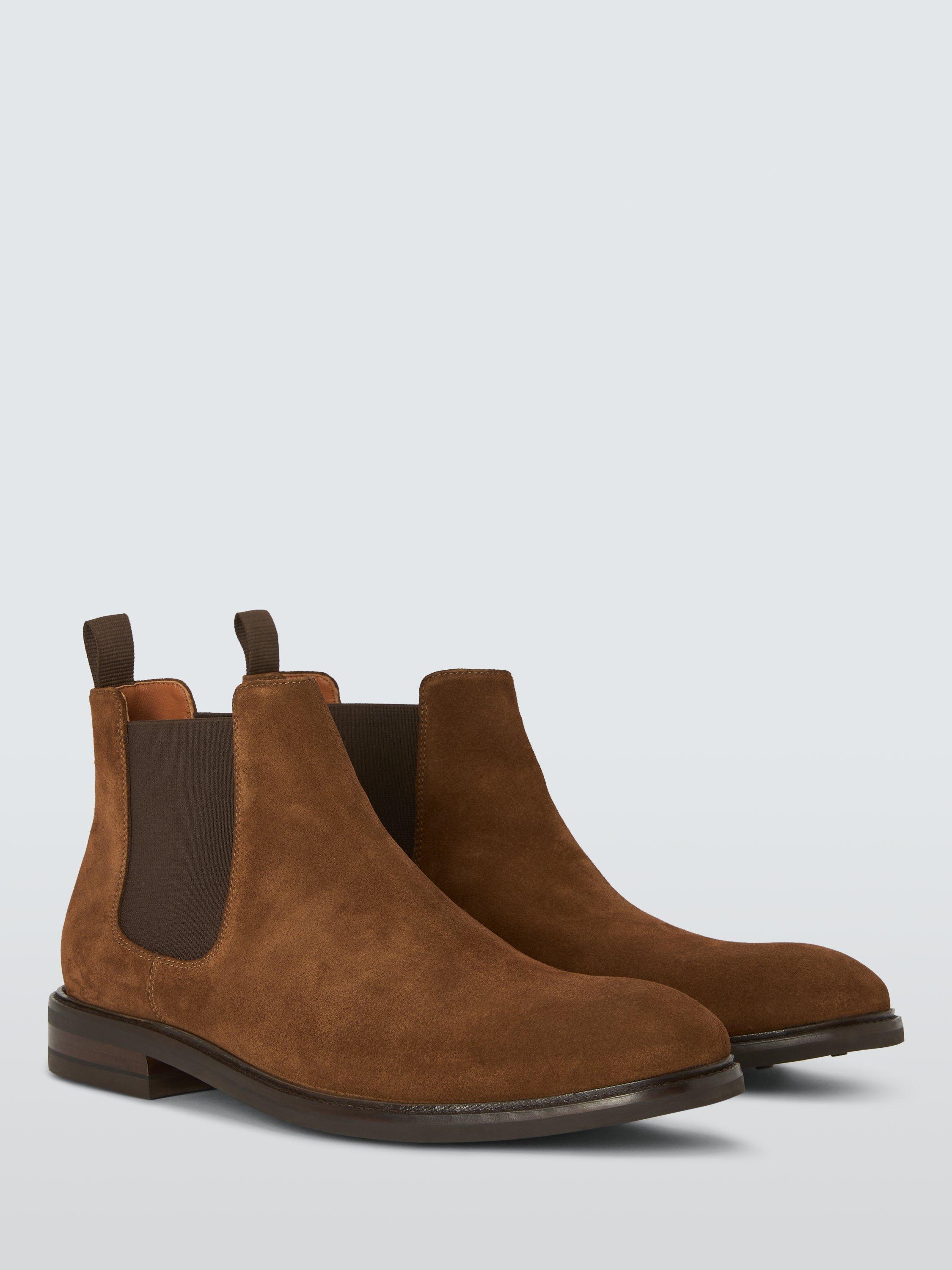 Product image 3 of 6, which shows John Lewis Suede Chelsea Boots, Sand, 7