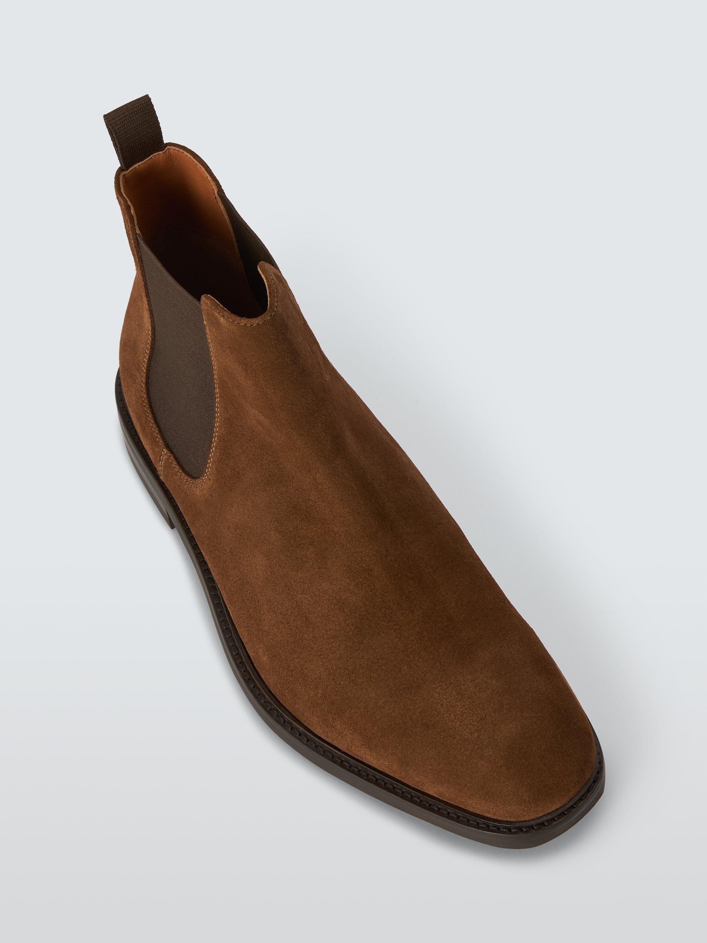 Product image 5 of 6, which shows John Lewis Suede Chelsea Boots, Sand, 7