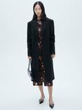 Mango Bosco Print Shirt Dress, Medium Purple