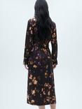 Mango Bosco Print Shirt Dress, Medium Purple