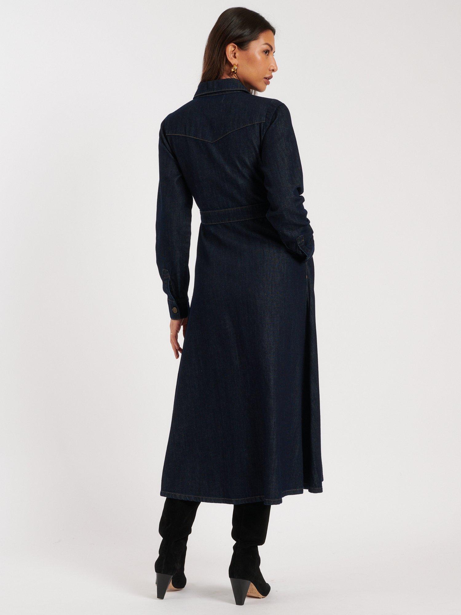 Product image 4 of 5, which shows Nobody's Child Graceland Organic Cotton Denim Shirt Dress, Blue, 8