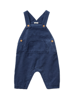Benetton Kids' Solid Corduroy Dungarees, Air Force Blue