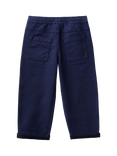 Benetton Kids' Stretch Slub Drill Joggers, Night Blue
