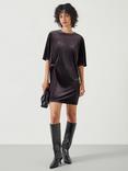 HUSH Vicky Velvet Mini Dress, Green