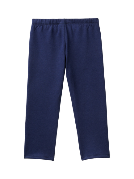 Benetton Kids' Regular Fit Brushed Leggings - view 2, Night Blue