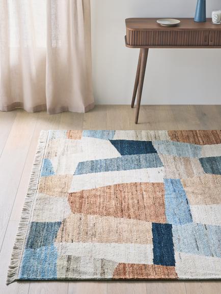 John Lewis Hand Knotted Cubic Wool Rug, Multi - view 2, Multi