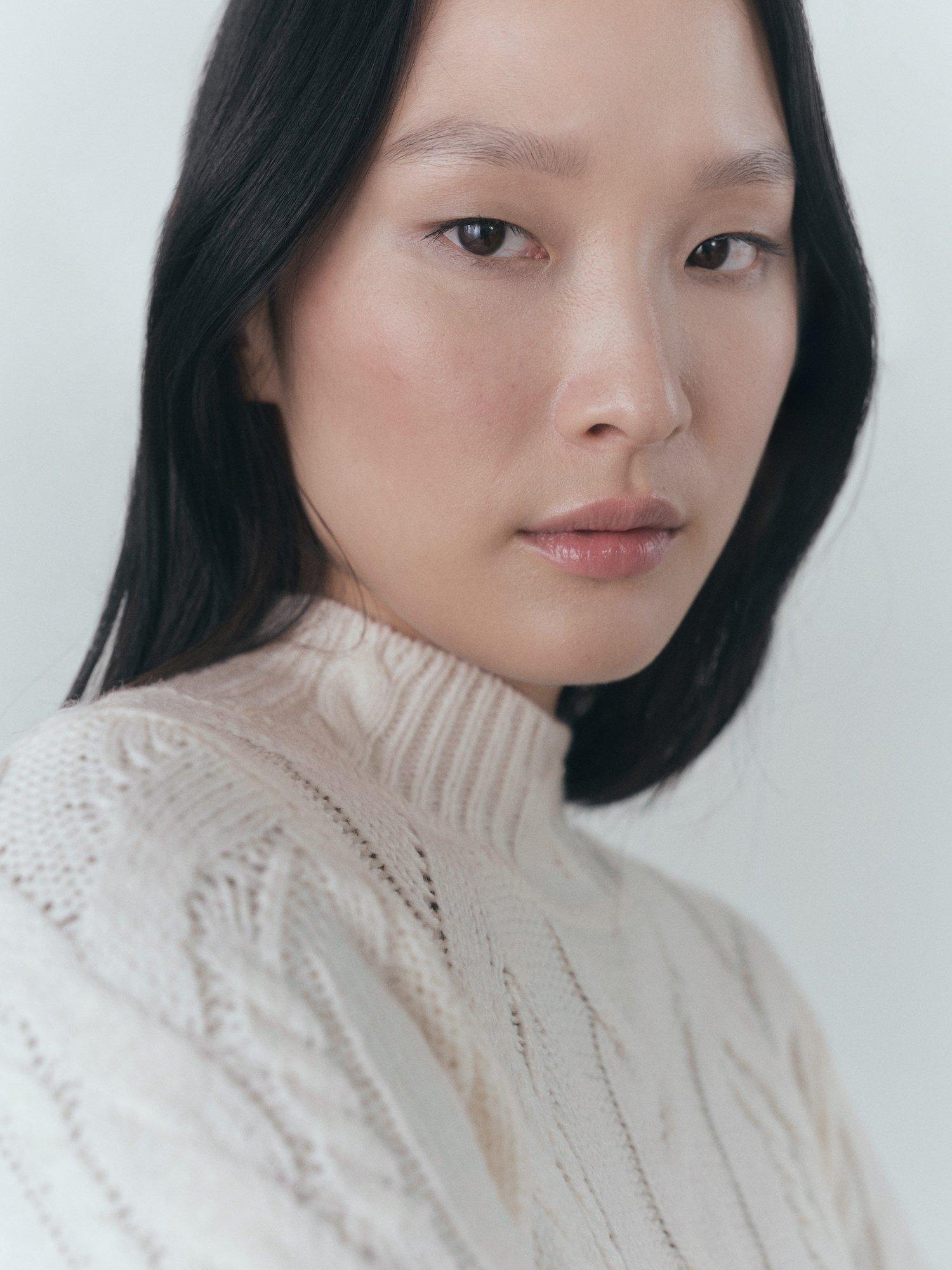 Product image 6 of 8, which shows Mango Braids Funnel Neck Cable Knit Jumper, Light Beige, XL