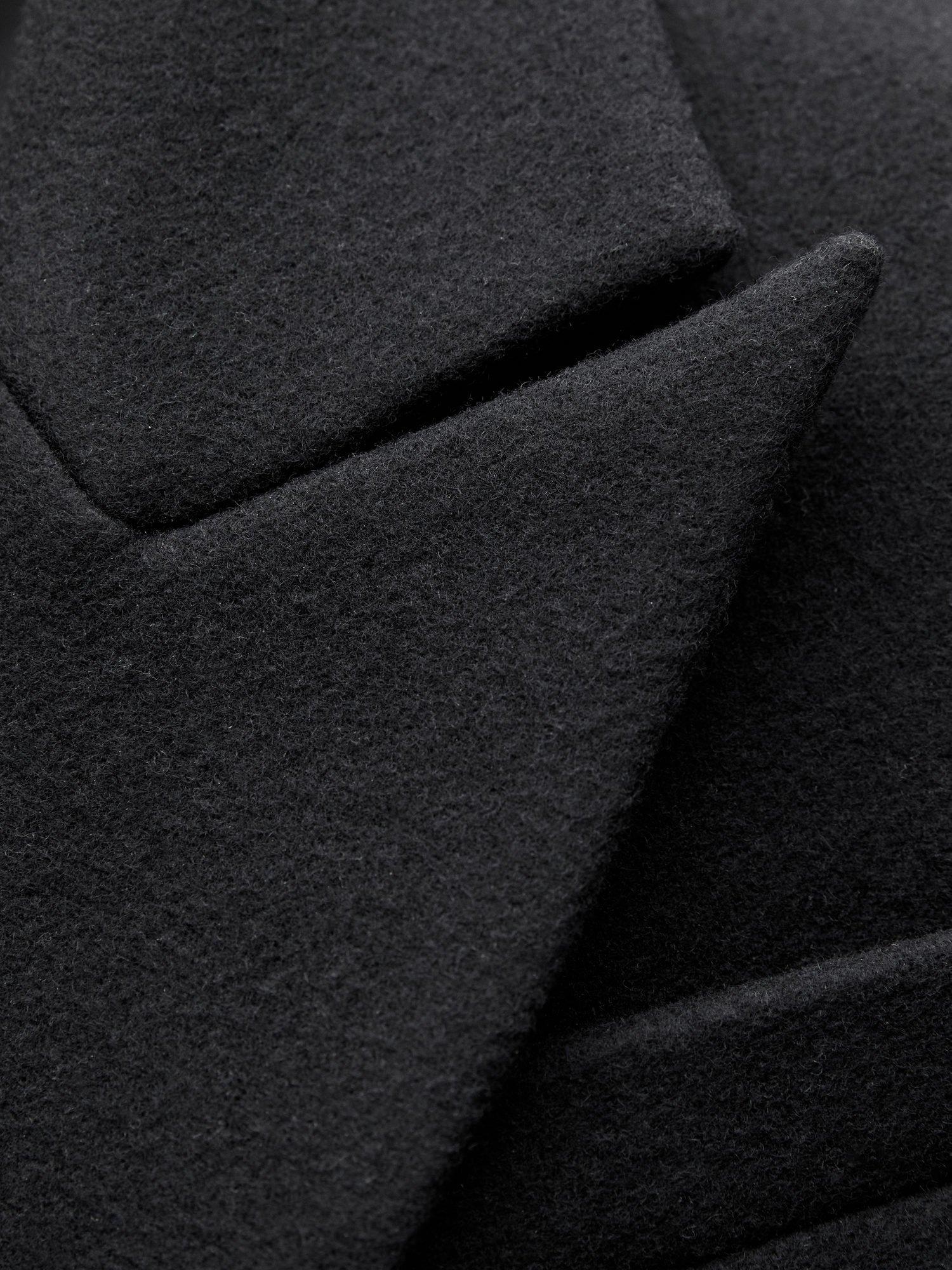 Product image 5 of 7, which shows Mango Blush Wool Rich Coat, Black, S