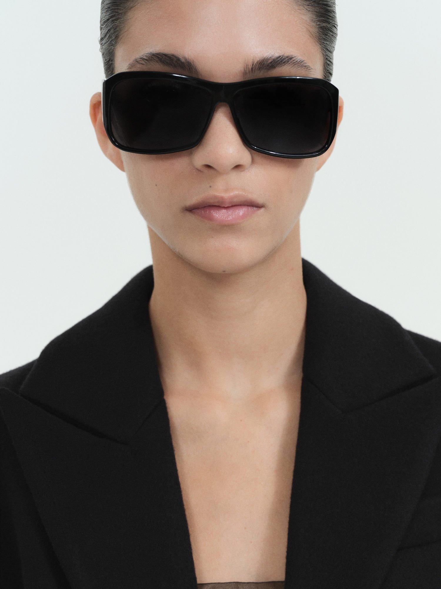 Product image 6 of 7, which shows Mango Blush Wool Rich Coat, Black, S