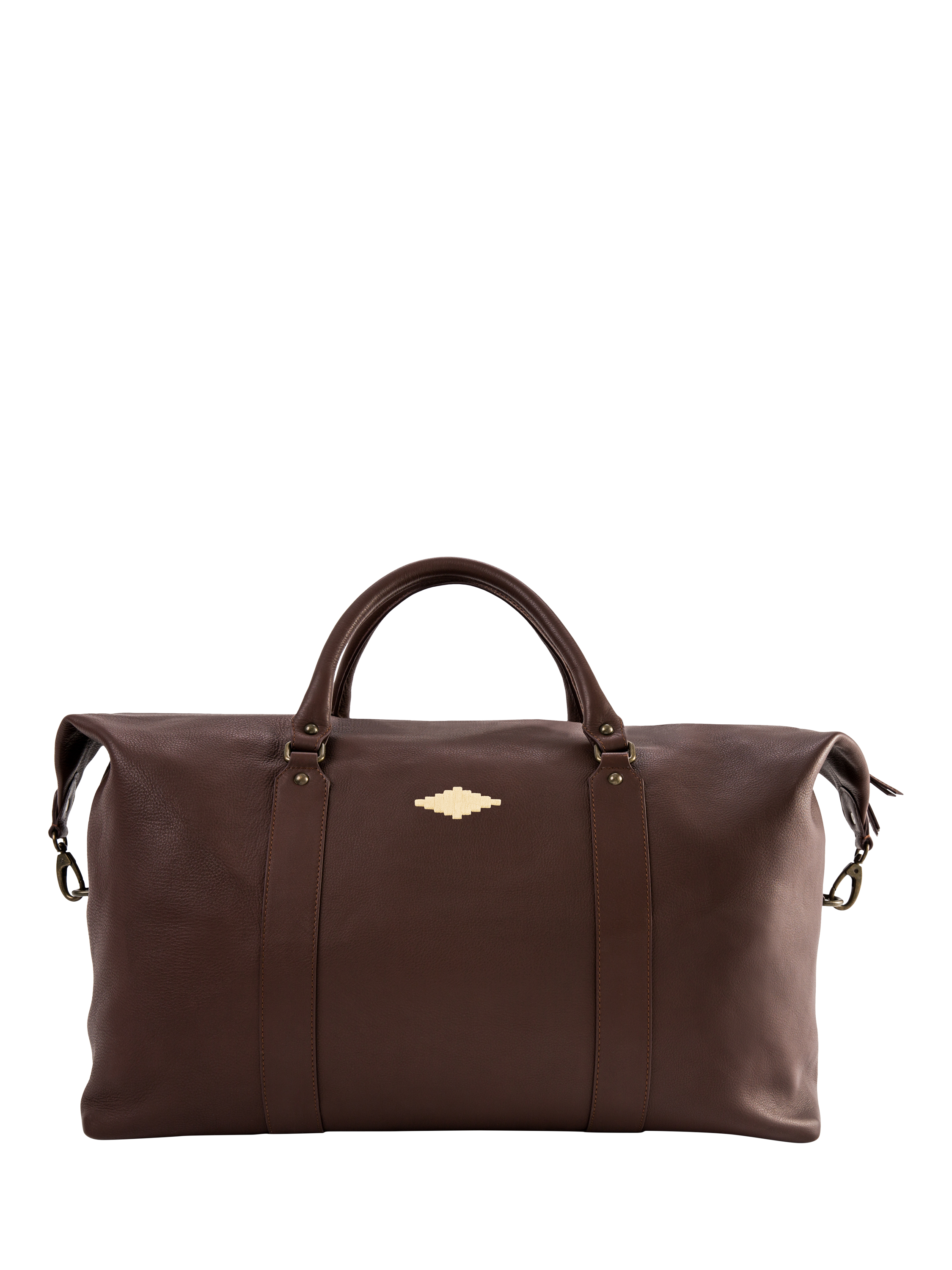 Product image 2 of 3, which shows Pampeano Caballero Leather Bag, Brown/Cream, One Size