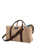 Pampeano Caballero Leather & Canvas Bag, Sand/Blue