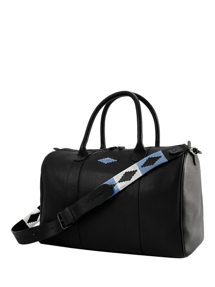 Pampeano Varon Leather Bag, Black, Black